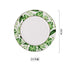 Beauty Gold European Style Green Plants Pattern Ceramic Tableware Porcelain Dinnerware Set Bone China Plate Mug Cup And Saucer