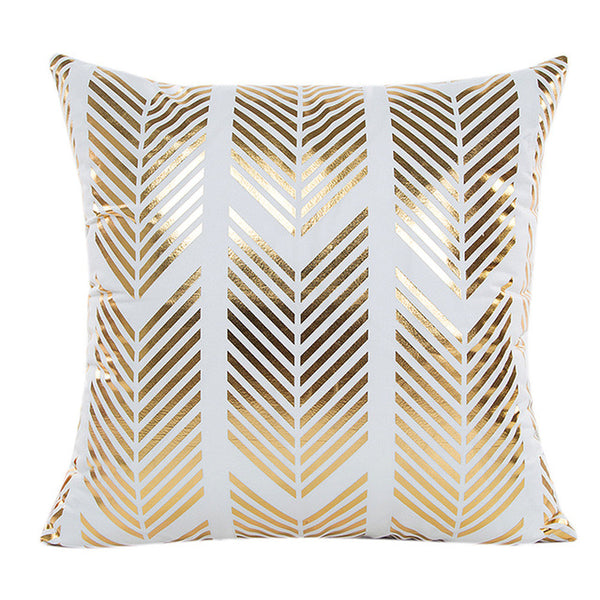 Gajjar Pillow Gold Foil Printing Pillow  Waist Throw geometric Dropshipping inflatable neck pillow for travel 45x45cm