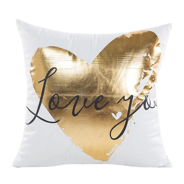 Gajjar Pillow Gold Foil Printing Pillow  Waist Throw geometric Dropshipping inflatable neck pillow for travel 45x45cm