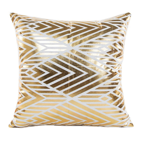 Gajjar Pillow Gold Foil Printing Pillow  Waist Throw geometric Dropshipping inflatable neck pillow for travel 45x45cm