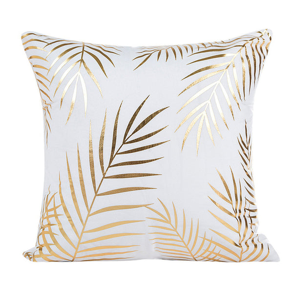 Gajjar Pillow 45*45 Gold Foil Printing Pillowcases geometric Waist Throw Dropshipping inflatable neck pillow for travel