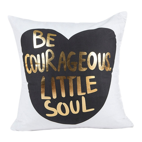 Gajjar Pillow 45*45 Gold Foil Printing Pillowcases geometric Waist Throw Dropshipping inflatable neck pillow for travel
