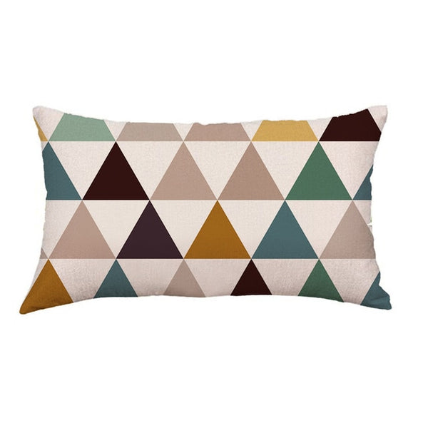 Gajjar Pillow Cotton Removable Washable Geometric Lines Festival Pillow inflatable neck pillow for travel