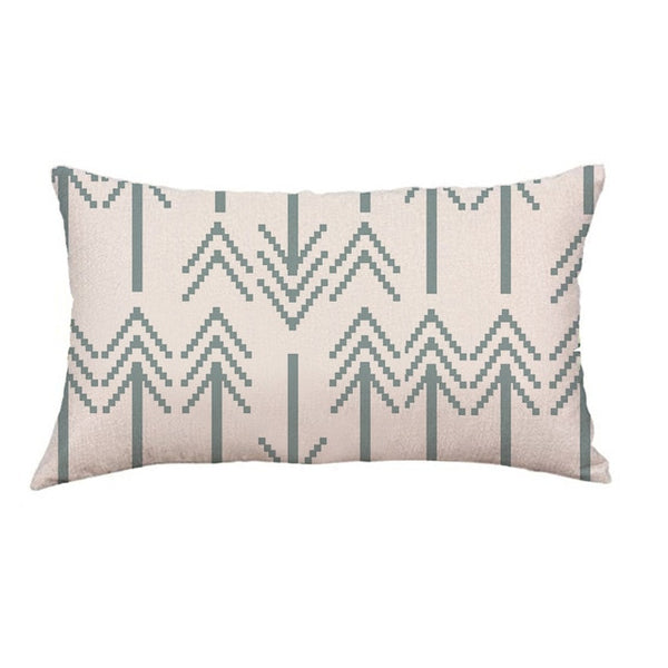 Gajjar Pillow Cotton Removable Washable Geometric Lines Bed geometric Festival Pillow inflatable neck for travel