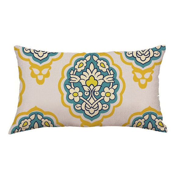 Gajjar Pillow Cotton Removable Washable Geometric Lines Bed geometric Festival Pillow inflatable neck for travel