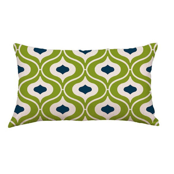 Gajjar Pillow Cotton Removable Washable Geometric Lines Bed geometric Festival Pillow inflatable neck for travel