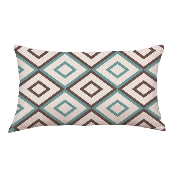 Gajjar Pillow Cotton Removable Washable Geometric Lines Bed geometric Festival Pillow inflatable neck for travel