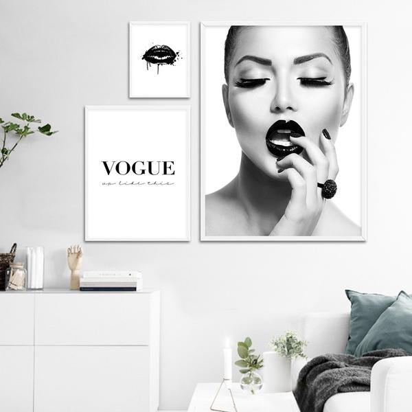 Toile Mode Vogue Lips