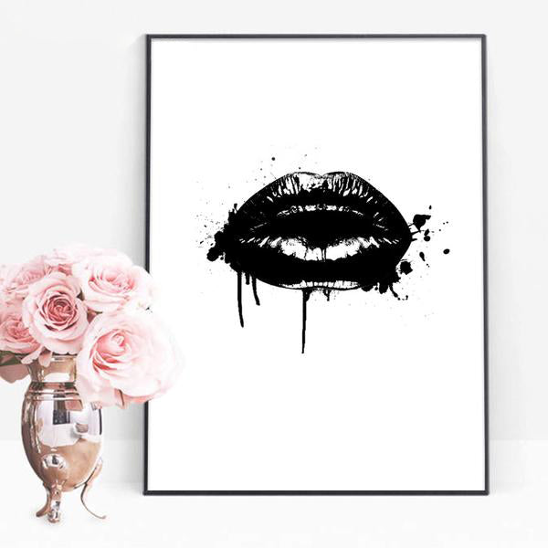 Toile Mode Vogue Lips