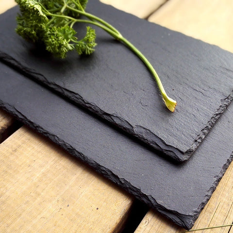 New 2018 Circular Square Rectangle Texture matte black premium rock  stone steak western dinner plate luxury feel