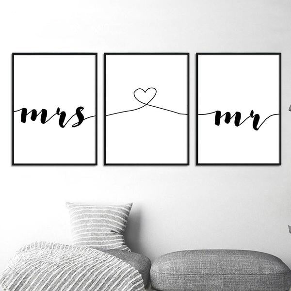 Toile Mrs Love Mr