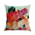 Gajjar Pillow 45*45 Geometry Painting Linen Throw Pillow decorative pillows print  Dropshipping