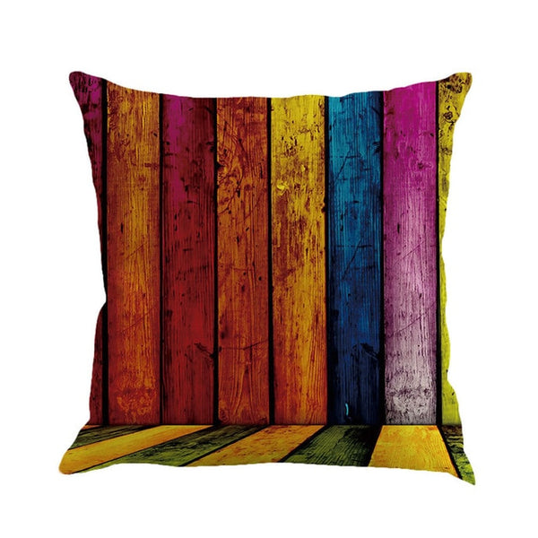 Gajjar Pillow 45*45 Geometry Painting Linen Throw Pillow decorative pillows print  Dropshipping
