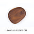 Wooden Entire Dessert Plates Irregular The Afternoon Tea Dishes Solid Wood Creativity Tableware Small Coffee Wood Dinner Plate