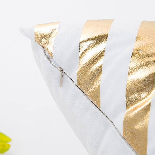 Gajjar Pillow Gold Foil Printing Pillow  Waist Throw geometric Dropshipping inflatable neck pillow for travel 45x45cm