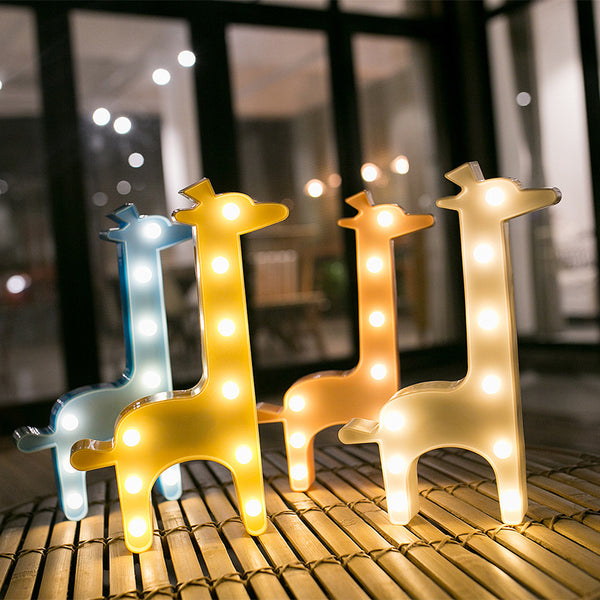 Lovely Animal LED 3D Light Night Light Kids Gift Toy For Children Bedroom Party Home Decoration Lamp Indoor Lighting
