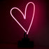 CHIBUY Heart Retro Neon Sculpture Real Glass Tube Neon lamp Sign Neon light Sign Indoor desktop decoration