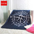 compass throw  50x60" 130x160cm super soft box and needle sofa blankets for car tv travelling blanket