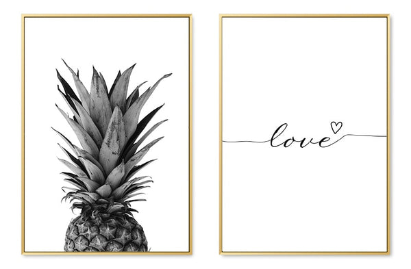Toile Ananas Citation Love