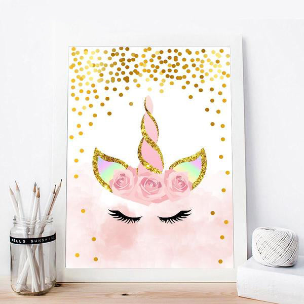 Toile Licorne Sunshine