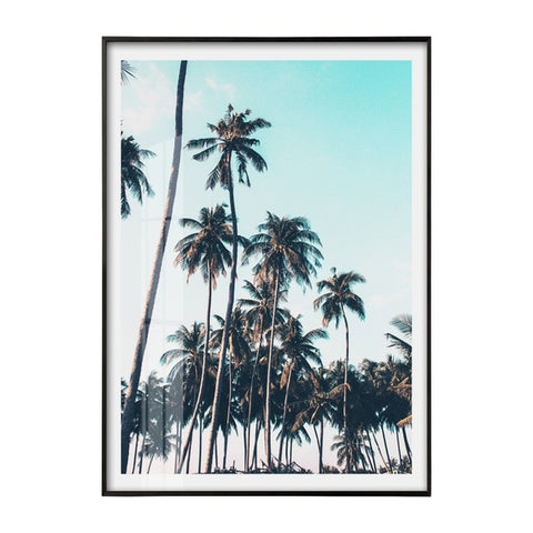 Scandinavian Tropical Decoration Sea Leaf Canvas Poster Landscape Nordic Style Wall Art Print Nature Painting Decorative Picture