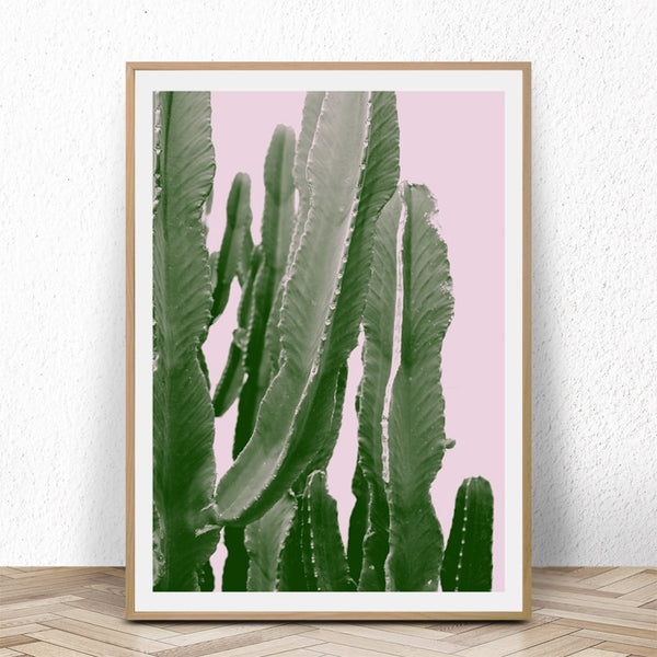 Scandinavian Life Quotes Nordic Canvas Wall Art Print Cactus Painting Decorative Succulents Picture for Living Room Decoration