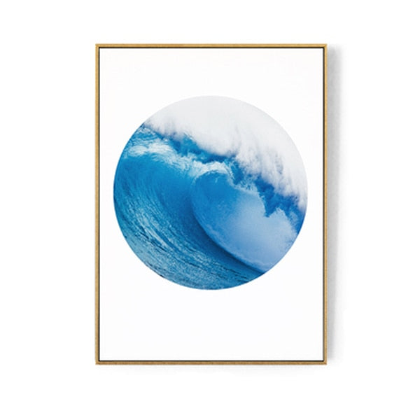 Nordic Canvas Art Prints and Posters Succulent Wall Pictures for Home Decoration, Modern Sea Paintings Wall Decor