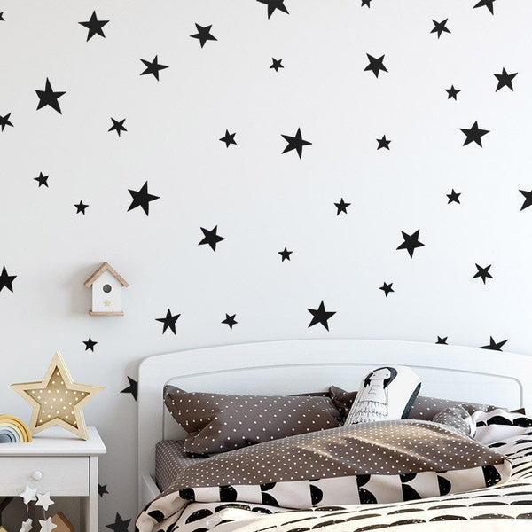 Baby Nursery Bedroom Stars Wall Sticker For Kids Room Home Decoration Children Wall Decals Art Kids Wall Stickers Wallpaper