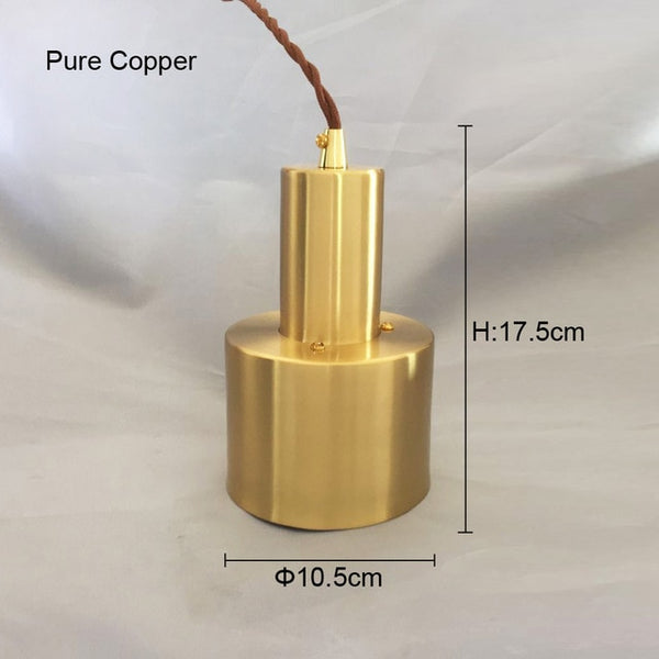 Nordic Gold bronze pendant light postmodern minimalist lamp light  pendant lamps antique lamp lights metal cord pendant lighting