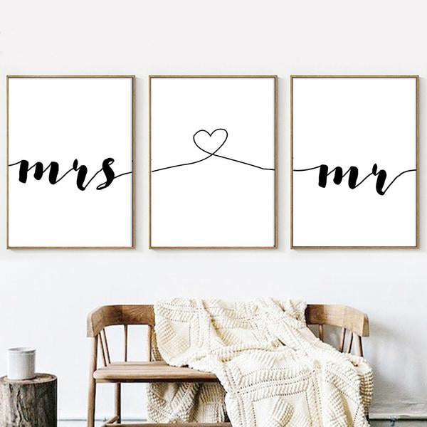 Toile Mrs Love Mr