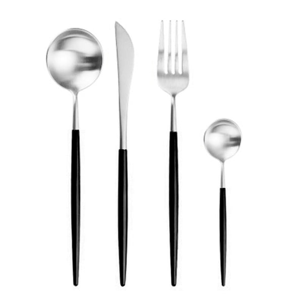 Rose Gold Tableware Set Stainless Steel Cutlery Set Western Food Tableware Luxury Fork Teaspoon Knife Cutlery Set Drop shipping