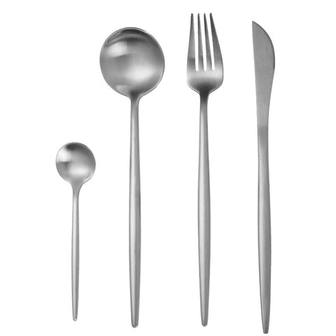 Rose Gold Tableware Set Stainless Steel Cutlery Set Western Food Tableware Luxury Fork Teaspoon Knife Cutlery Set Drop shipping