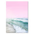 Pink Ocean Waves Canvas Poster Nordic Sea Beach Landscape Wall Art Print Painting Decoration Picture Scandinavian Home Decor