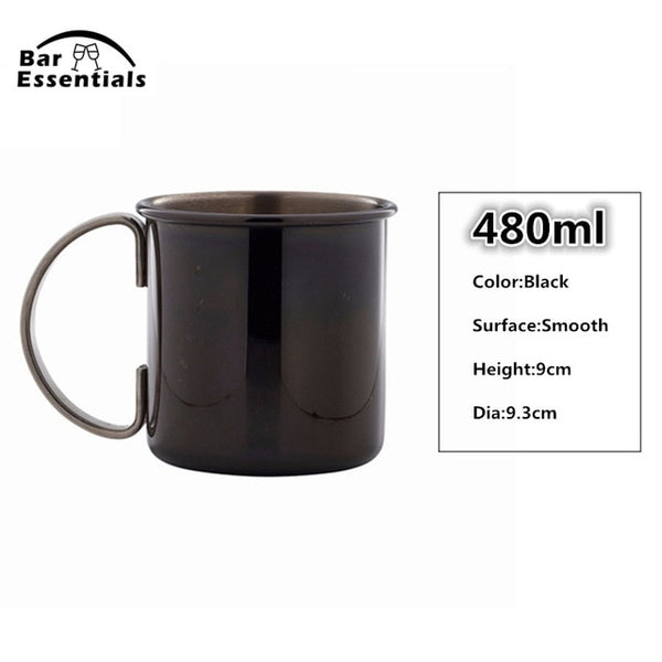 1 Piece 550ml Perfect Hammered Moscow Mule Mug Drum- Copper Plated Beer Cup Coffee Cup Stainless Steel-Copper Plated Cup