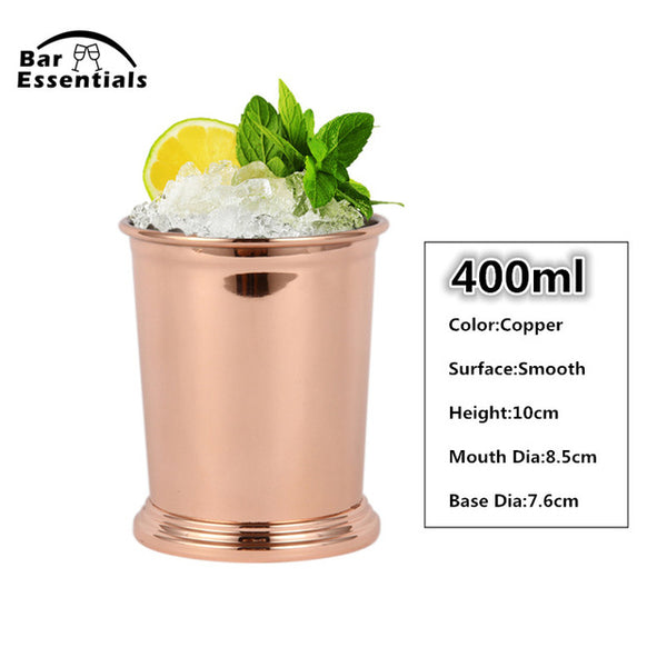 1 Piece 550ml Perfect Hammered Moscow Mule Mug Drum- Copper Plated Beer Cup Coffee Cup Stainless Steel-Copper Plated Cup