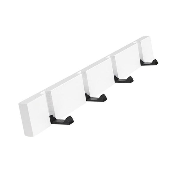 Solid Bamboo Wall-Mounted Coat Rack Hat Retractable hook Decorative Home Storage Entryway Foyer Hallway Bathroom Bedroom Rail