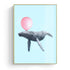 Nordic Posters And Prints Nursery Wall Art Kawaii Bubble Whale Painting Quotes Wall Picture For Living Room Decoration