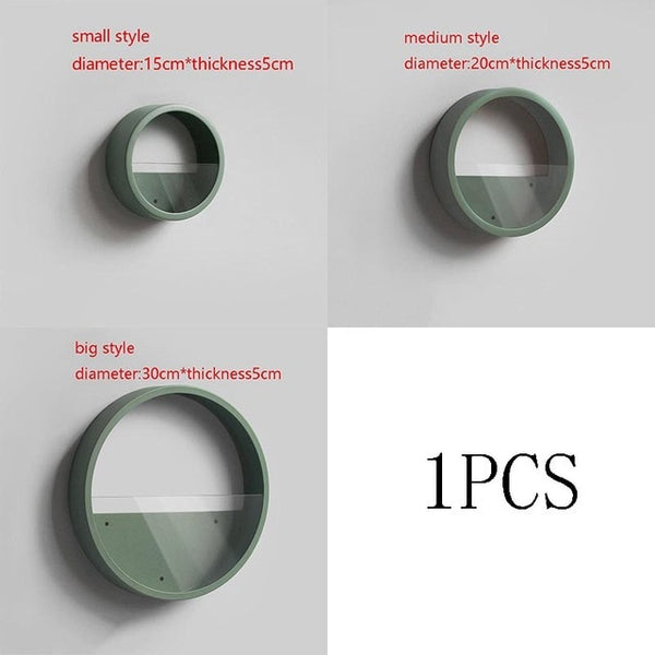 Nordic brief Round Iron Succulent Plant Wall Vase Glass Potted Flower Pot Ornaments Pendant Wall Decor Hanging Planter Flowerpot
