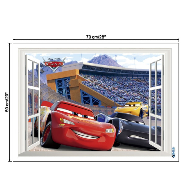 3D Cartoon Wall Stickers for Kids Rooms Boys Rooms Bedroom Decor Broken Wall Stickers Wall Decals Home Decoration Accessories